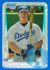 2011 Bowman Chrome Draft Prospects Blue Refractor #BDPP49 Scott Woodward 137/199